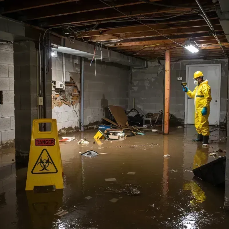 Flooded Basement Electrical Hazard in Near North Side, IL Property